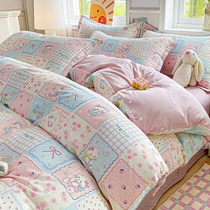 天之爱 2025新款全棉印花四件套 小确幸