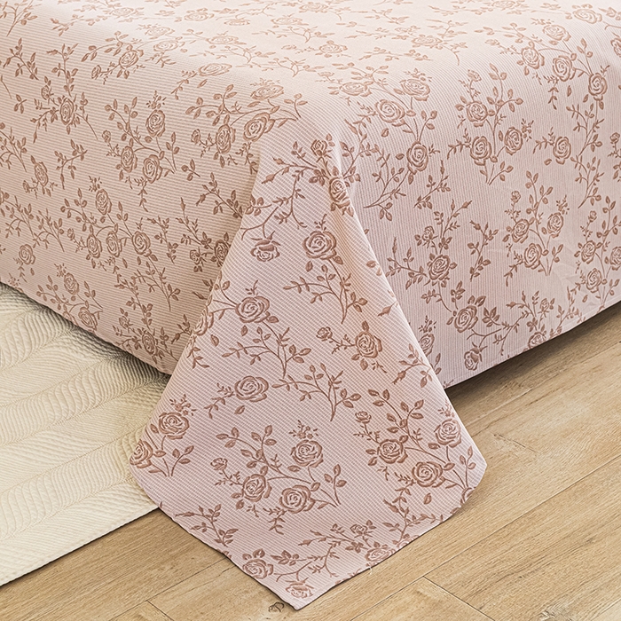 91家纺网 家纺一手货源 找家纺 芃成家纺 2025新款加厚老粗布床单 素秋-咖