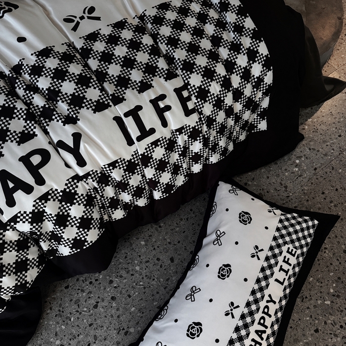 91家纺网 家纺一手货源 找家纺 丽斐纺织 2025新款冰丝四件套 奥黛丽赫本