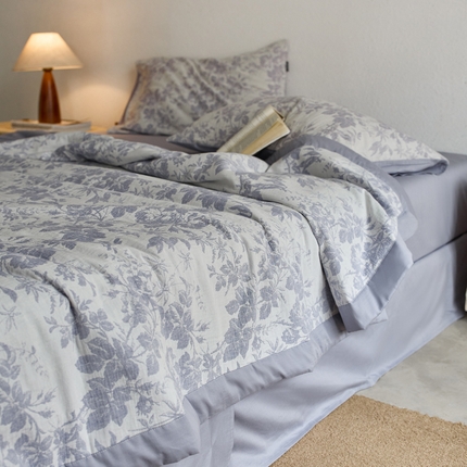 91家纺网 家纺一手货源 找家纺 （总）宜代光年 2025新款60s水洗棉提花夏被套件