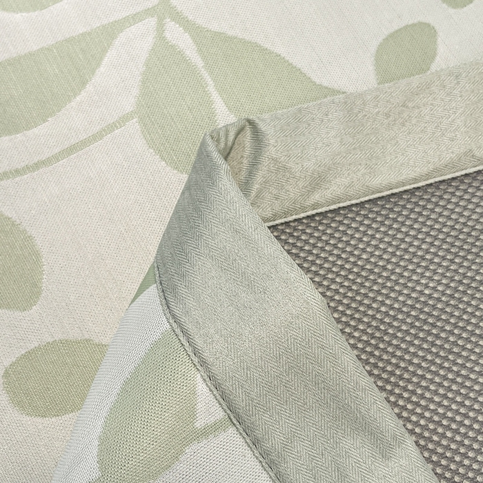 91家纺网 家纺一手货源 找家纺 宜代光年 2025新款冷凝丝可水洗提花凉感席-床席款 凉感叶繁-绿