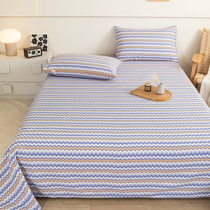 91家纺网 家纺一手货源 找家纺 芃成家纺 2025新款加厚老粗布床单 波西米亚-紫