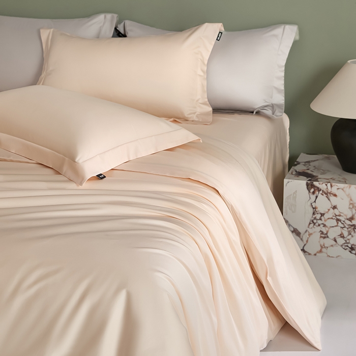 91家纺网 家纺一手货源 找家纺 禾时 2025新款轻奢A类100SPro新疆长绒棉四件套全棉纯棉高定款 奶酪黄