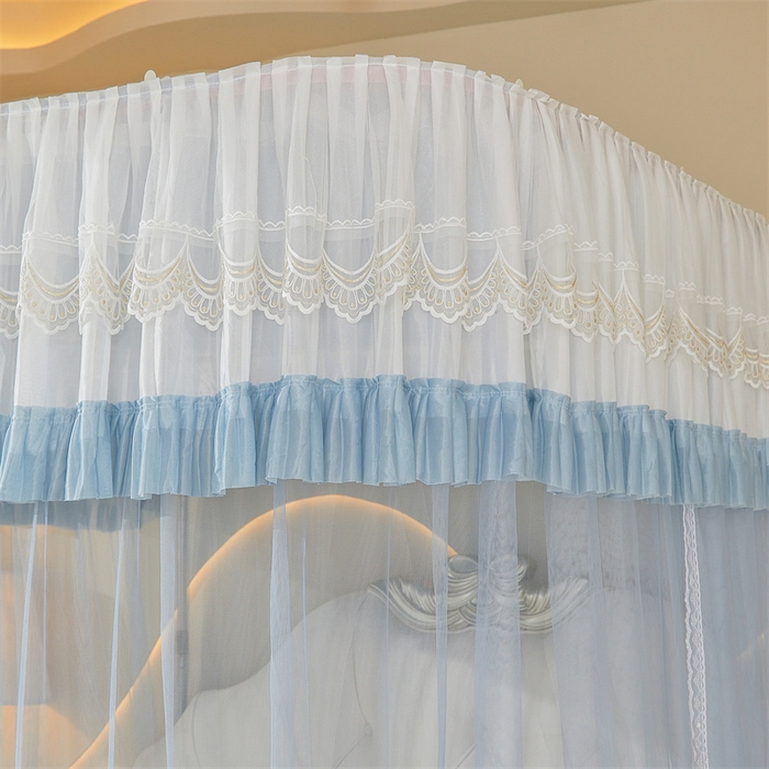 91家纺网 家纺一手货源 找家纺 （总）迪凡保罗蚊帐 2025新款2513款双轨铝合金落地导轨蚊帐