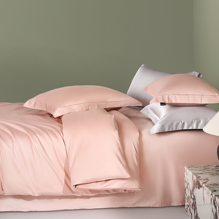 91家纺网 家纺一手货源 找家纺 禾时 2025新款轻奢A类100SPro新疆长绒棉四件套全棉纯棉高定款 玫瑰金