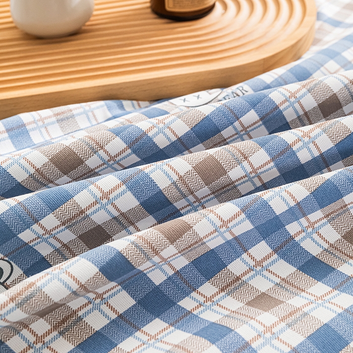 91家纺网 家纺一手货源 找家纺 芃成家纺 2025新款加厚老粗布床单 呆呆熊