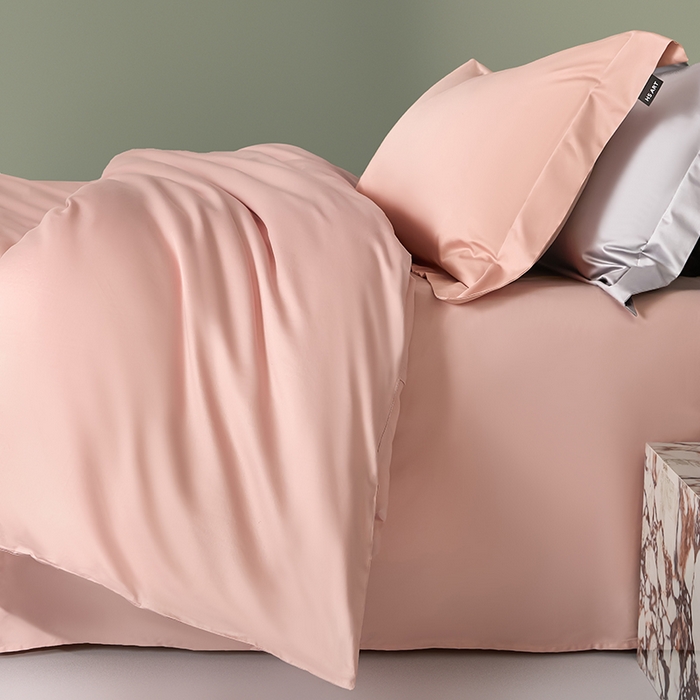 91家纺网 家纺一手货源 找家纺 禾时 2025新款轻奢A类100SPro新疆长绒棉四件套全棉纯棉高定款 玫瑰金