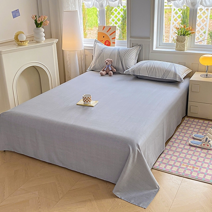 91家纺网 家纺一手货源 找家纺 天之爱 2025新款全棉印花单床单 生活旋律