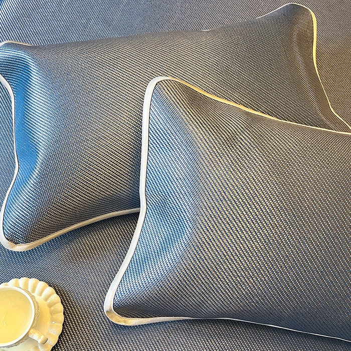 91家纺网 家纺一手货源 找家纺 网红馆（ck家纺） 2025新款可脱卸床裙款冰藤席-盛夏繁星 蓝灰