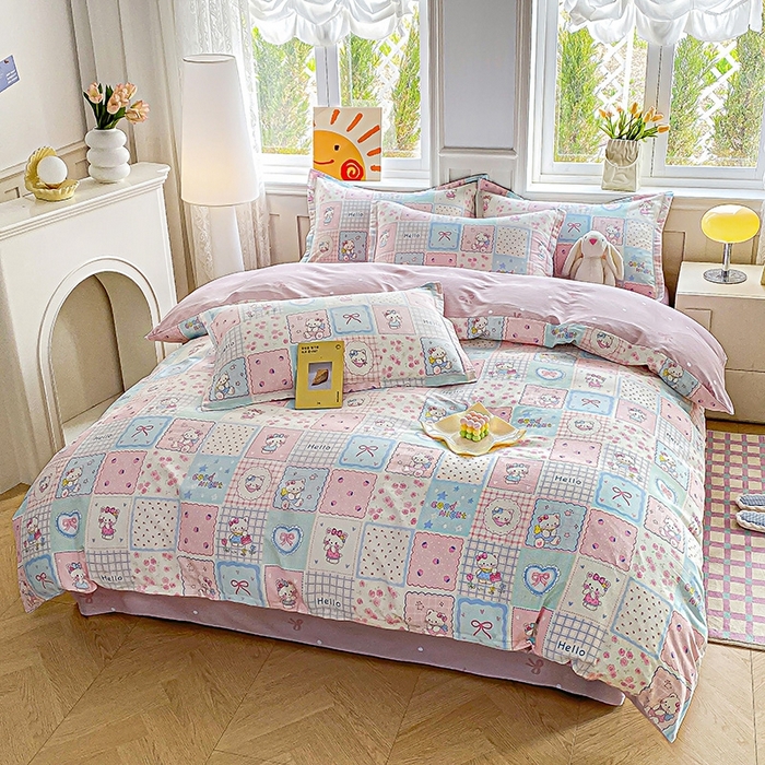 91家纺网 家纺一手货源 找家纺 天之爱 2025新款全棉印花单被套 小确幸