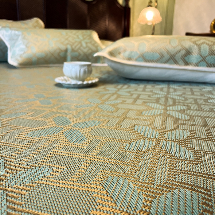 91家纺网 家纺一手货源 找家纺 （总）网红馆（ck家纺） 2025新款可脱卸床裙款冰藤席-盛夏繁星