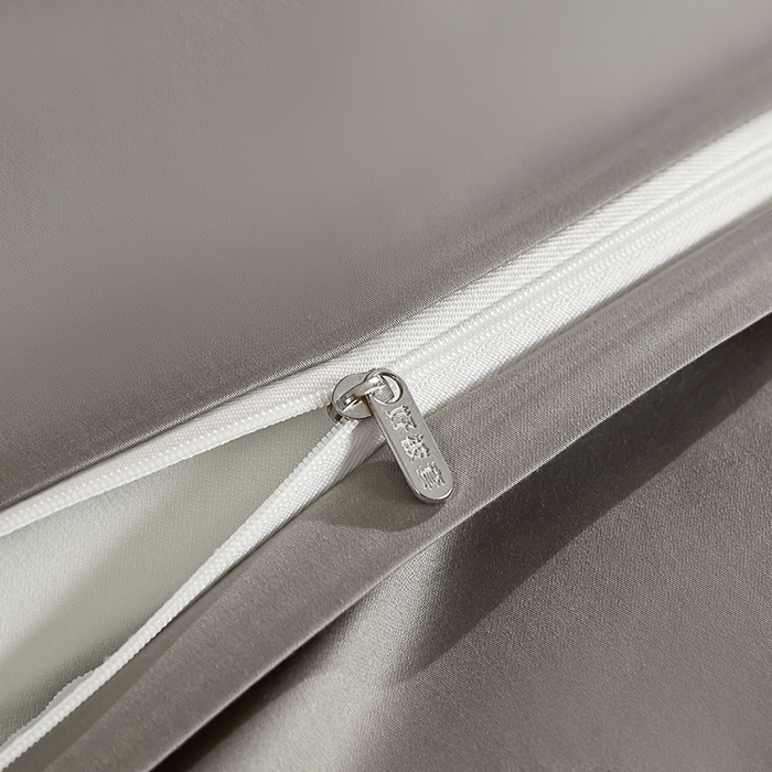 91家纺网 家纺一手货源 找家纺 禾时 2025新款轻奢A类100SPro新疆长绒棉四件套全棉纯棉高定款 琉璃灰