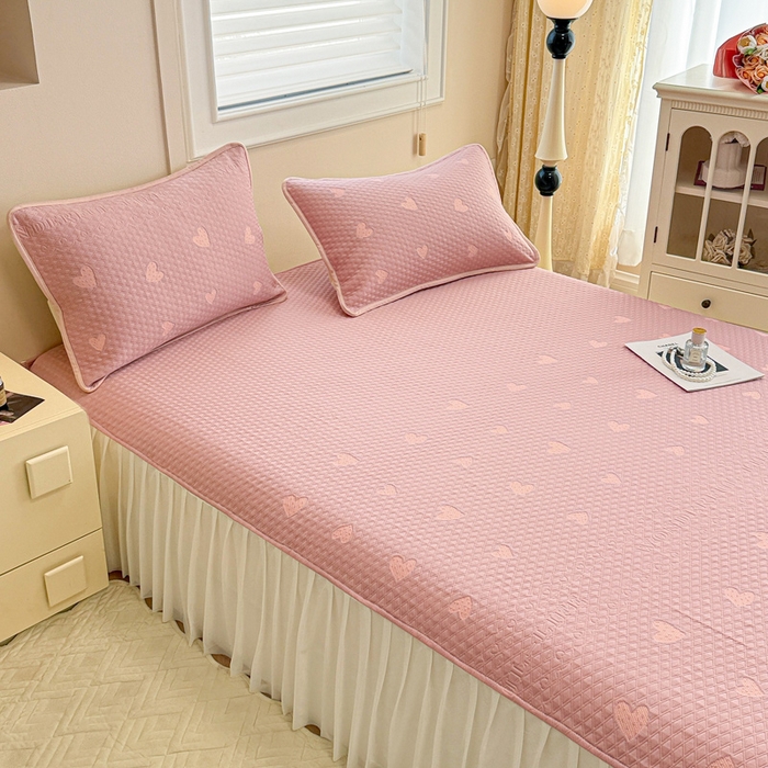 91家纺网 家纺一手货源 找家纺 （总）布卢姆床垫 2025新款A类PE乙纶冰豆豆凉席床裙款