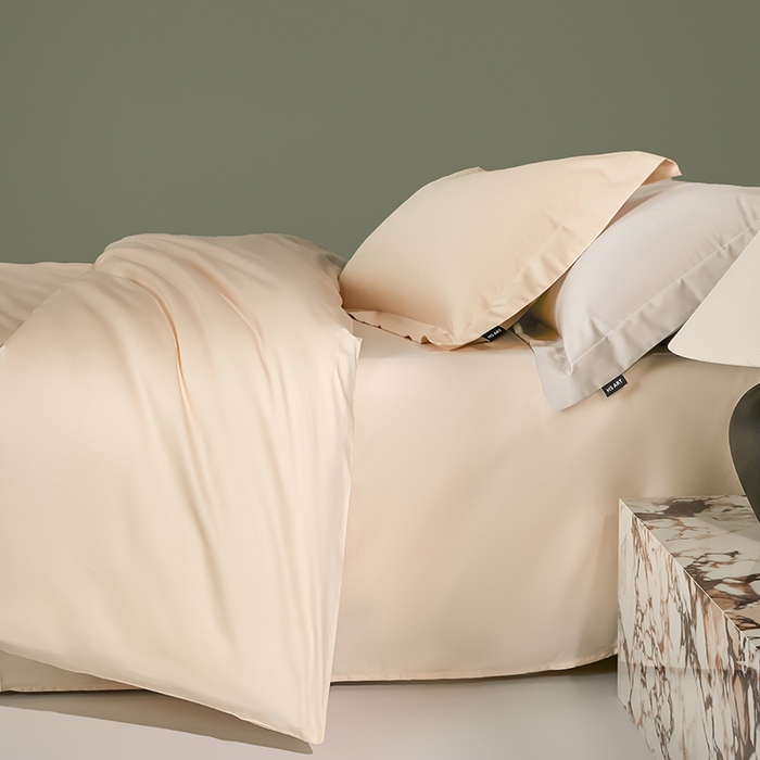 91家纺网 家纺一手货源 找家纺 禾时 2025新款轻奢A类100SPro新疆长绒棉四件套全棉纯棉高定款 奶酪黄