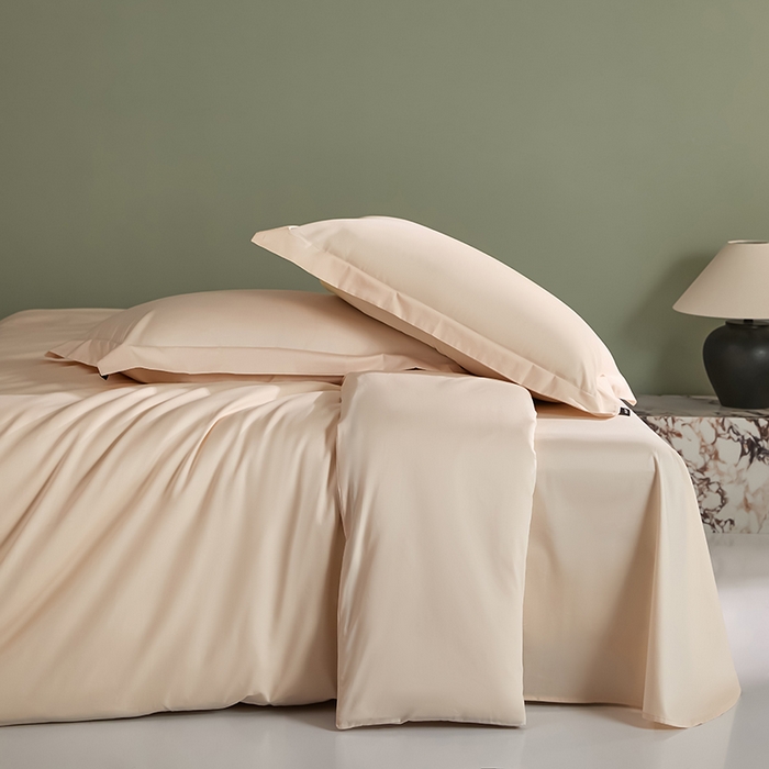 91家纺网 家纺一手货源 找家纺 禾时 2025新款轻奢A类100SPro新疆长绒棉四件套全棉纯棉高定款 奶酪黄