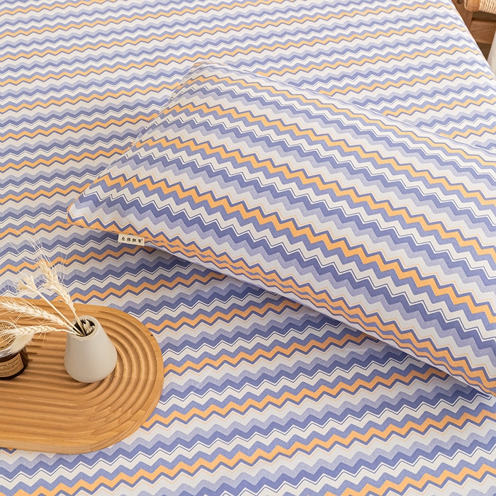 91家纺网 家纺一手货源 找家纺 芃成家纺 2025新款加厚老粗布床单 波西米亚-紫