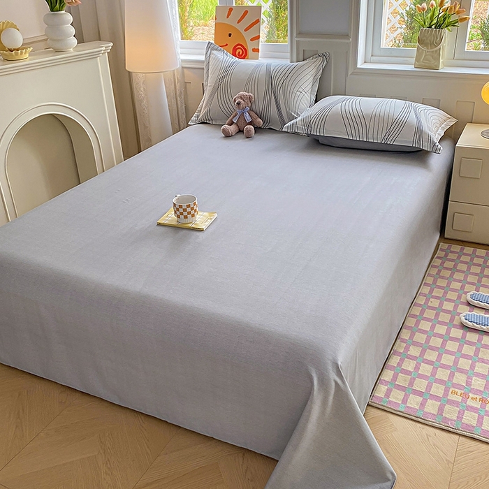 91家纺网 家纺一手货源 找家纺 天之爱 2025新款全棉印花单床单 生活旋律