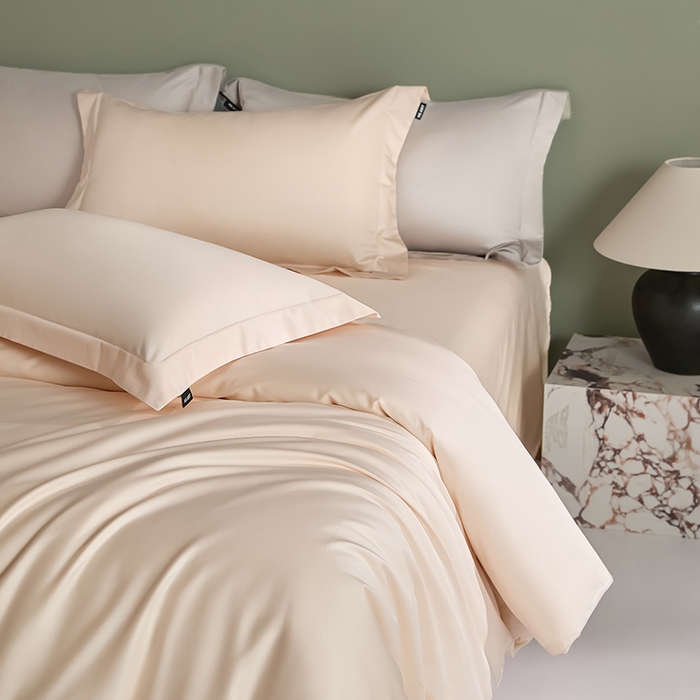 91家纺网 家纺一手货源 找家纺 禾时 2025新款轻奢A类100SPro新疆长绒棉四件套全棉纯棉高定款 奶酪黄