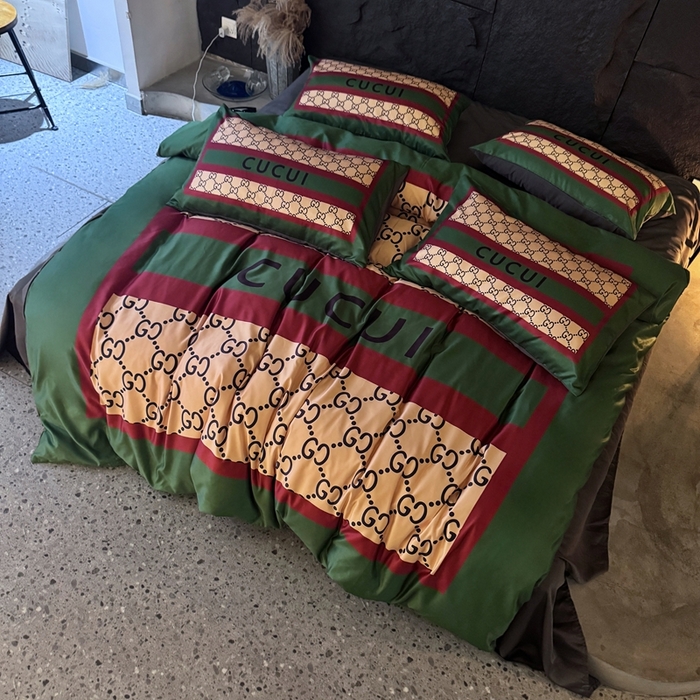 91家纺网 家纺一手货源 找家纺 丽斐纺织 2025新款冰丝四件套 新国风中古