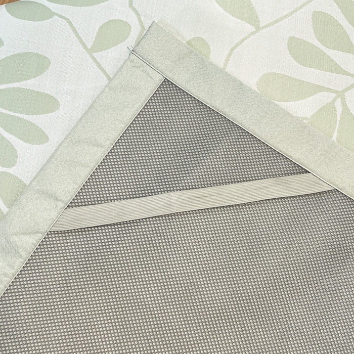 91家纺网 家纺一手货源 找家纺 宜代光年 2025新款冷凝丝可水洗提花凉感席-床席款 凉感叶繁-绿