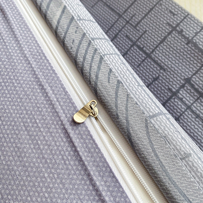 91家纺网 家纺一手货源 找家纺 天之爱 2025新款全棉印花四件套 布兰卡-灰