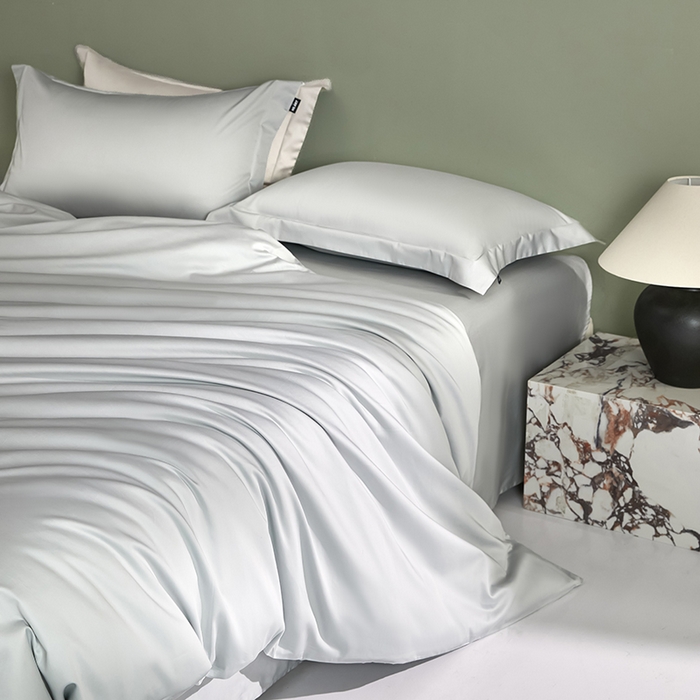 91家纺网 家纺一手货源 找家纺 禾时 2025新款轻奢A类100SPro新疆长绒棉四件套全棉纯棉高定款 梵星蓝