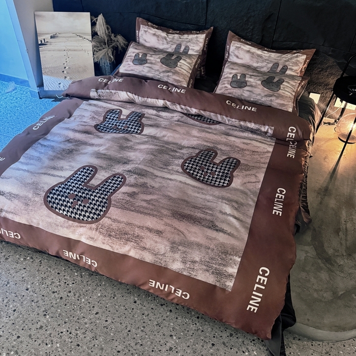 91家纺网 家纺一手货源 找家纺 丽斐纺织 2025新款冰丝四件套 土咔兔