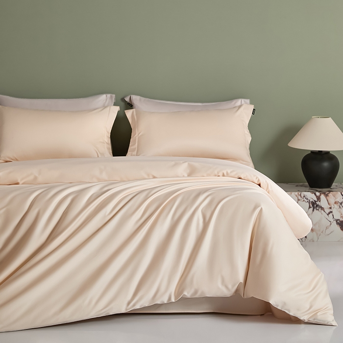 91家纺网 家纺一手货源 找家纺 禾时 2025新款轻奢A类100SPro新疆长绒棉四件套全棉纯棉高定款 奶酪黄