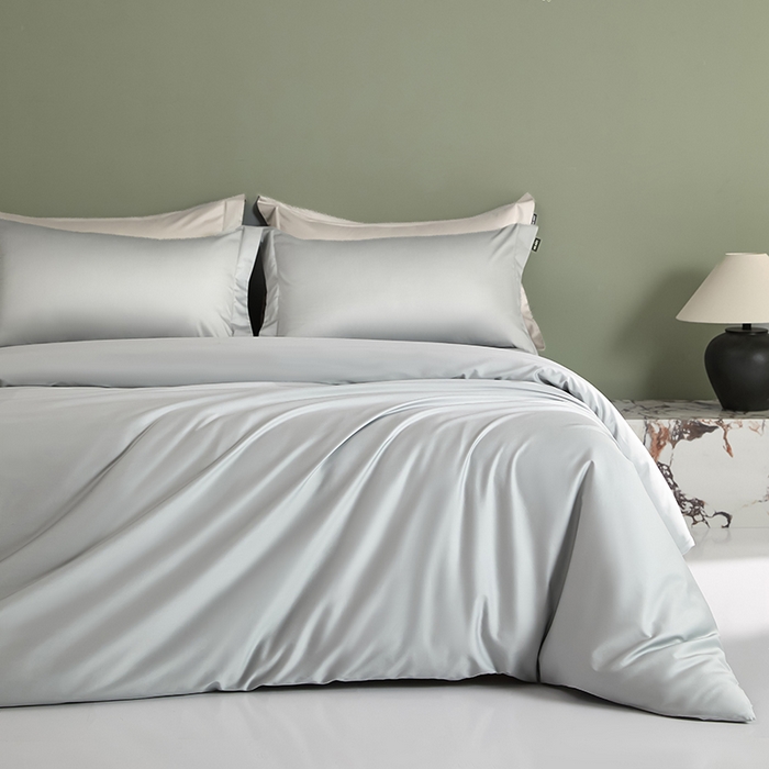 91家纺网 家纺一手货源 找家纺 禾时 2025新款轻奢A类100SPro新疆长绒棉四件套全棉纯棉高定款 梵星蓝