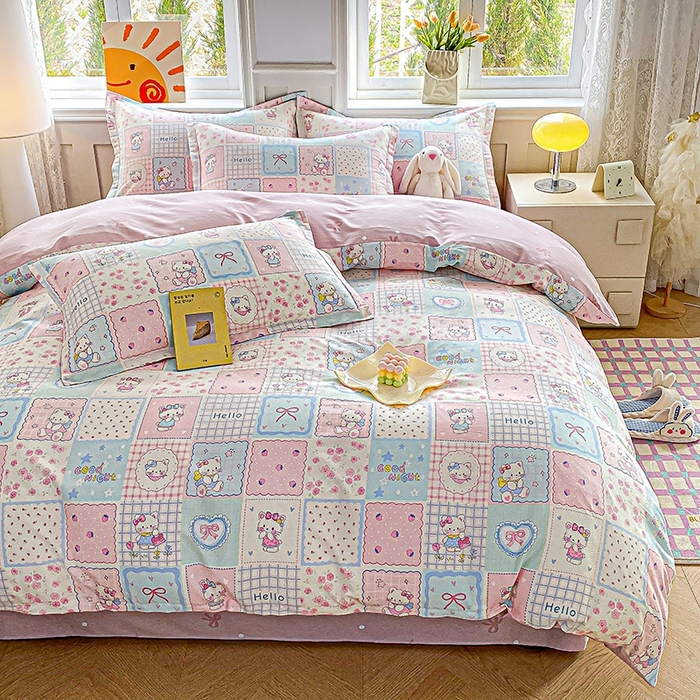 91家纺网 家纺一手货源 找家纺 天之爱 2025新款全棉印花单被套 小确幸