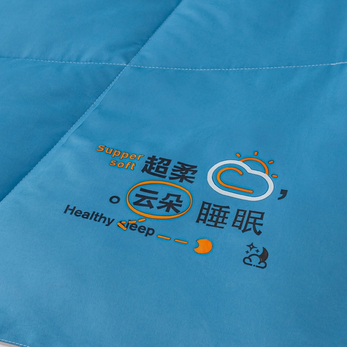 91家纺网 家纺一手货源 找家纺 好老表被业 2025新款超柔云朵被芯零压被子 超柔云感被蓝米