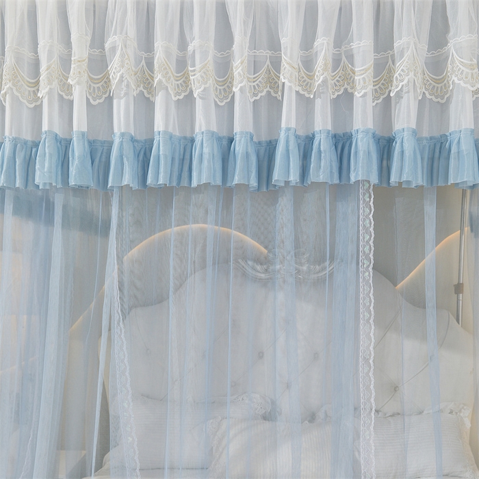 91家纺网 家纺一手货源 找家纺 （总）迪凡保罗蚊帐 2025新款2513款双轨铝合金落地导轨蚊帐