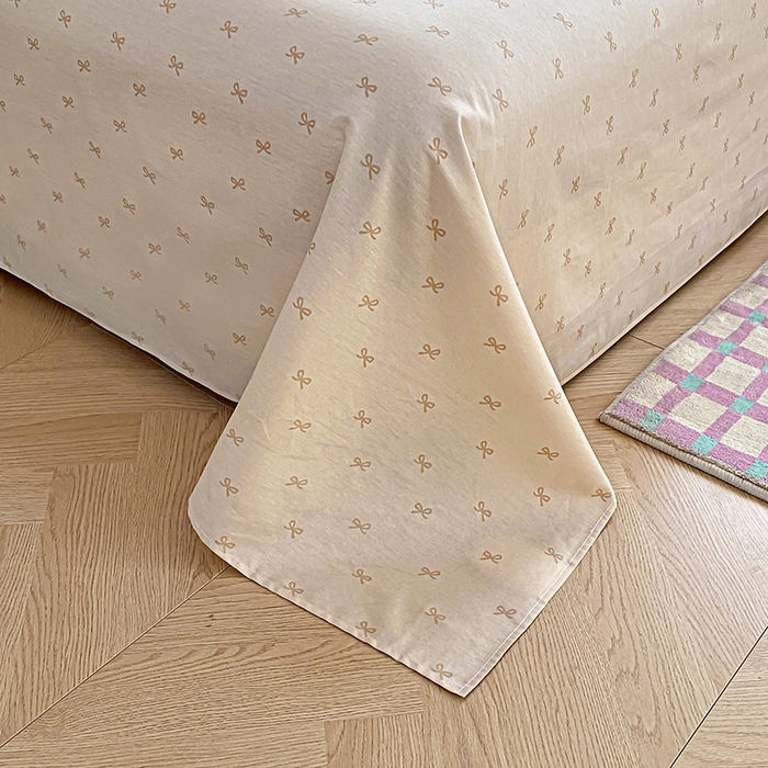 91家纺网 家纺一手货源 找家纺 天之爱 2025新款全棉印花单床单 乡野小筑