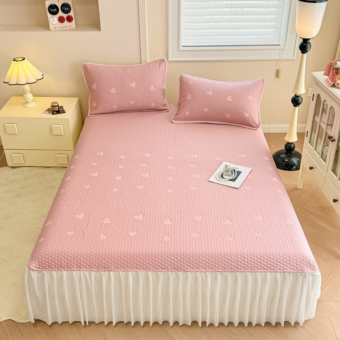 91家纺网 家纺一手货源 找家纺 （总）布卢姆床垫 2025新款A类PE乙纶冰豆豆凉席床裙款