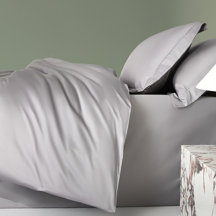 91家纺网 家纺一手货源 找家纺 禾时 2025新款轻奢A类100SPro新疆长绒棉四件套全棉纯棉高定款 绅士灰