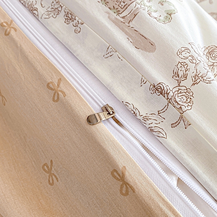 91家纺网 家纺一手货源 找家纺 天之爱 2025新款全棉印花四件套 乡野小筑