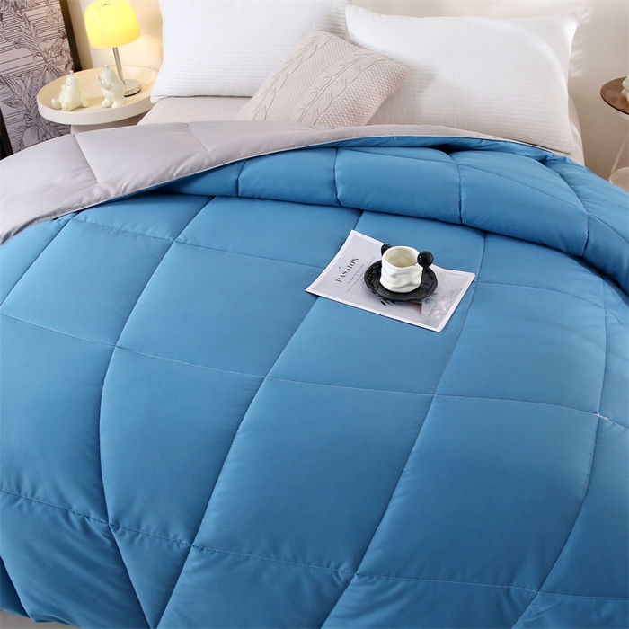 91家纺网 家纺一手货源 找家纺 好老表被业 2025新款超柔云朵被芯零压被子 云朵棉蓝灰