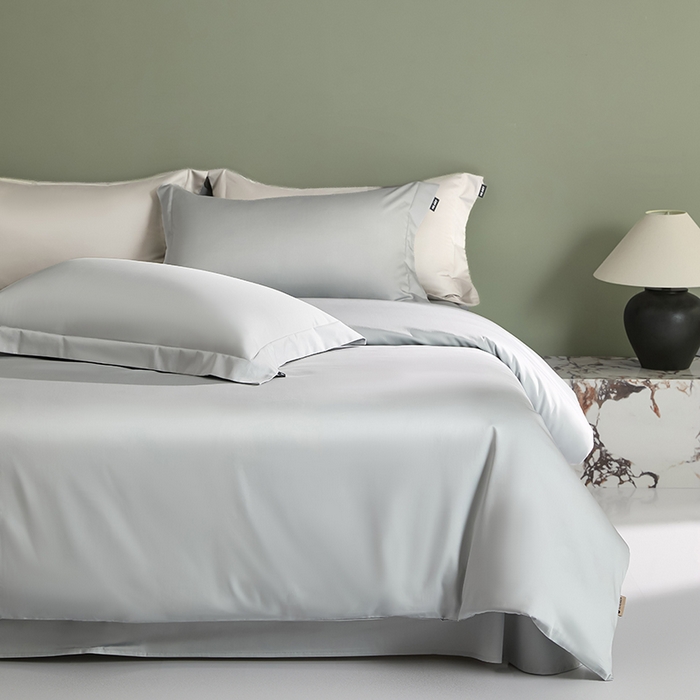 91家纺网 家纺一手货源 找家纺 禾时 2025新款轻奢A类100SPro新疆长绒棉四件套全棉纯棉高定款 梵星蓝