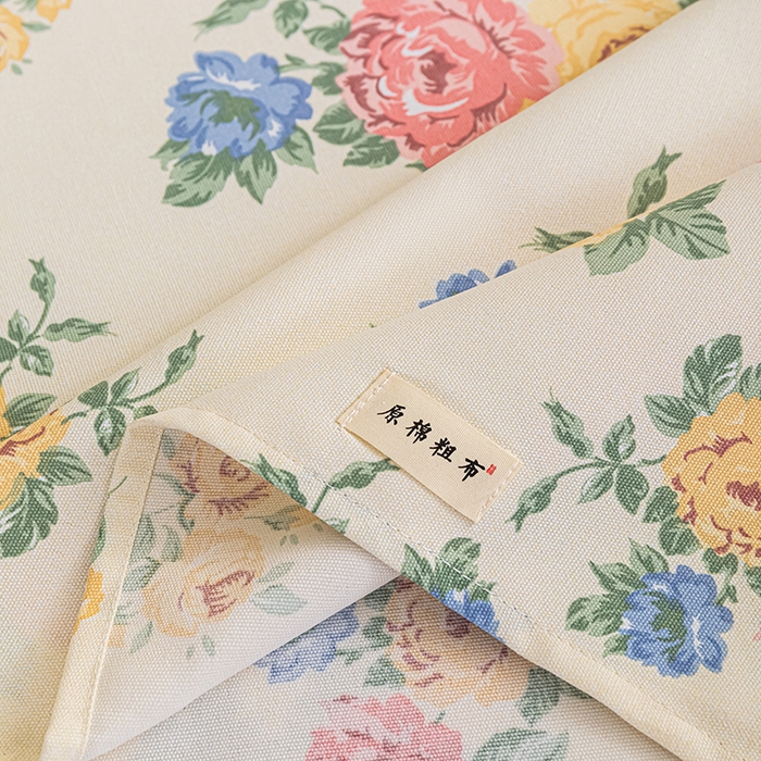 91家纺网 家纺一手货源 找家纺 芃成家纺 2025新款加厚老粗布床单 繁花