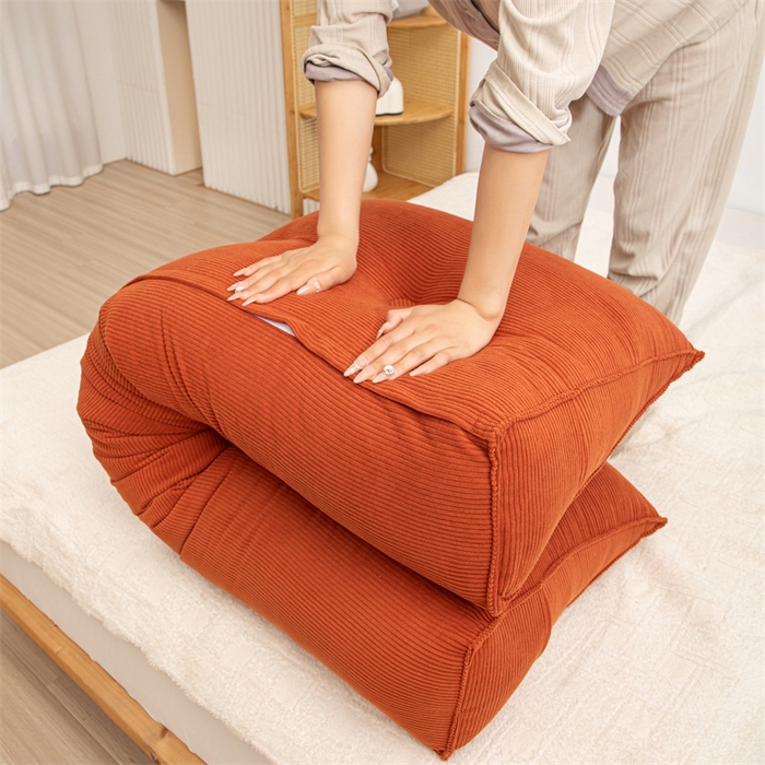 91家纺网 家纺一手货源 找家纺 （总）沐沐家纺 2026新款灯芯绒三角靠背带头枕