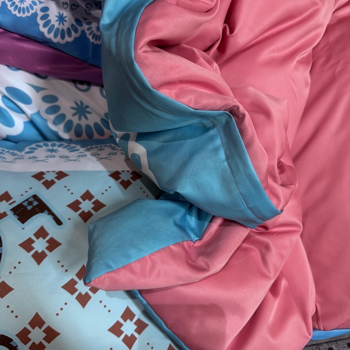 91家纺网 家纺一手货源 找家纺 丽斐纺织 2025新款冰丝四件套 天仙配