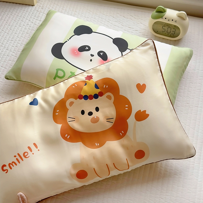 91家纺网 家纺一手货源 找家纺 （总）百寐 2025新款A类母婴级60s天丝大版卡通数码印花儿童枕套