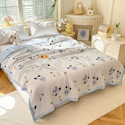 九诺家纺 2025新款轻奢赫本夏被夏凉被 可爱汪