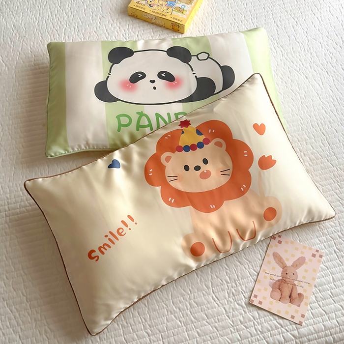 91家纺网 家纺一手货源 找家纺 （总）百寐 2025新款A类母婴级60s天丝大版卡通数码印花儿童枕套