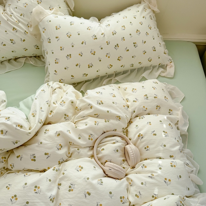 91家纺网 家纺一手货源 找家纺 橘子家 2025新款云纱四件套 寻觅