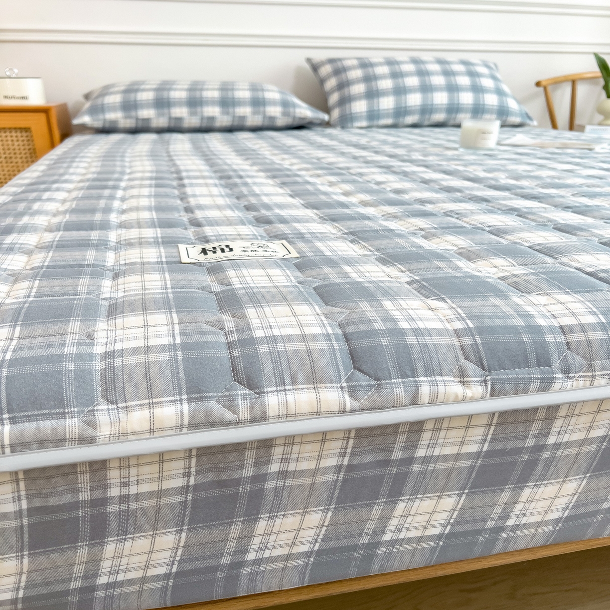 91家纺网 家纺一手货源 找家纺 （总）蕾诺家纺 2025新款新疆棉花夹棉床垫床笠保护套