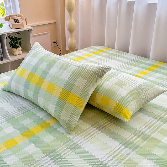 91家纺网 家纺一手货源 找家纺 雨彤家纺 2025新款A类母婴级软糯糯云朵水洗棉床单 安格尔