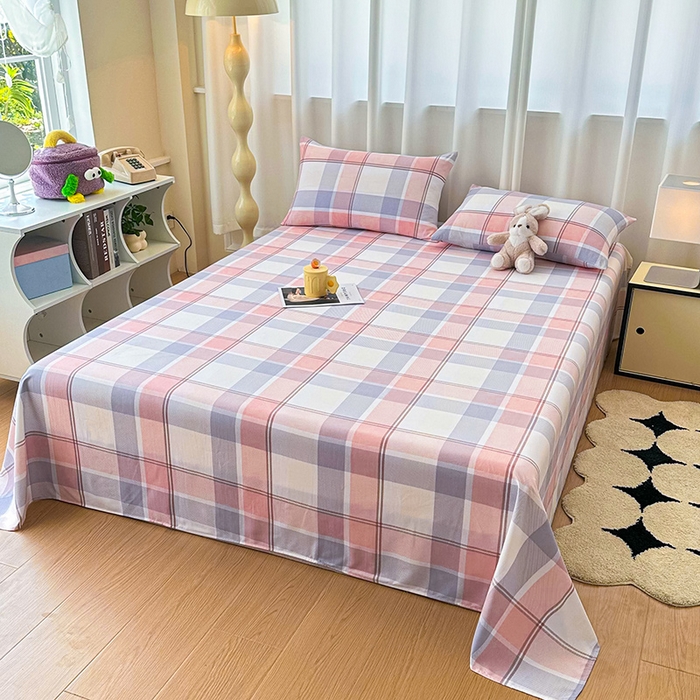 91家纺网 家纺一手货源 找家纺 雨彤家纺 2025新款A类母婴级软糯糯云朵水洗棉床单 爱诺格