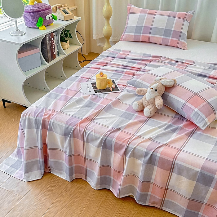 91家纺网 家纺一手货源 找家纺 雨彤家纺 2025新款A类母婴级软糯糯云朵水洗棉床单 爱诺格