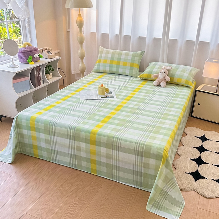 91家纺网 家纺一手货源 找家纺 雨彤家纺 2025新款A类母婴级软糯糯云朵水洗棉床单 安格尔